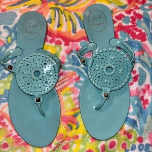 Jack Rogers Georgica Jelly Sandals in Teal